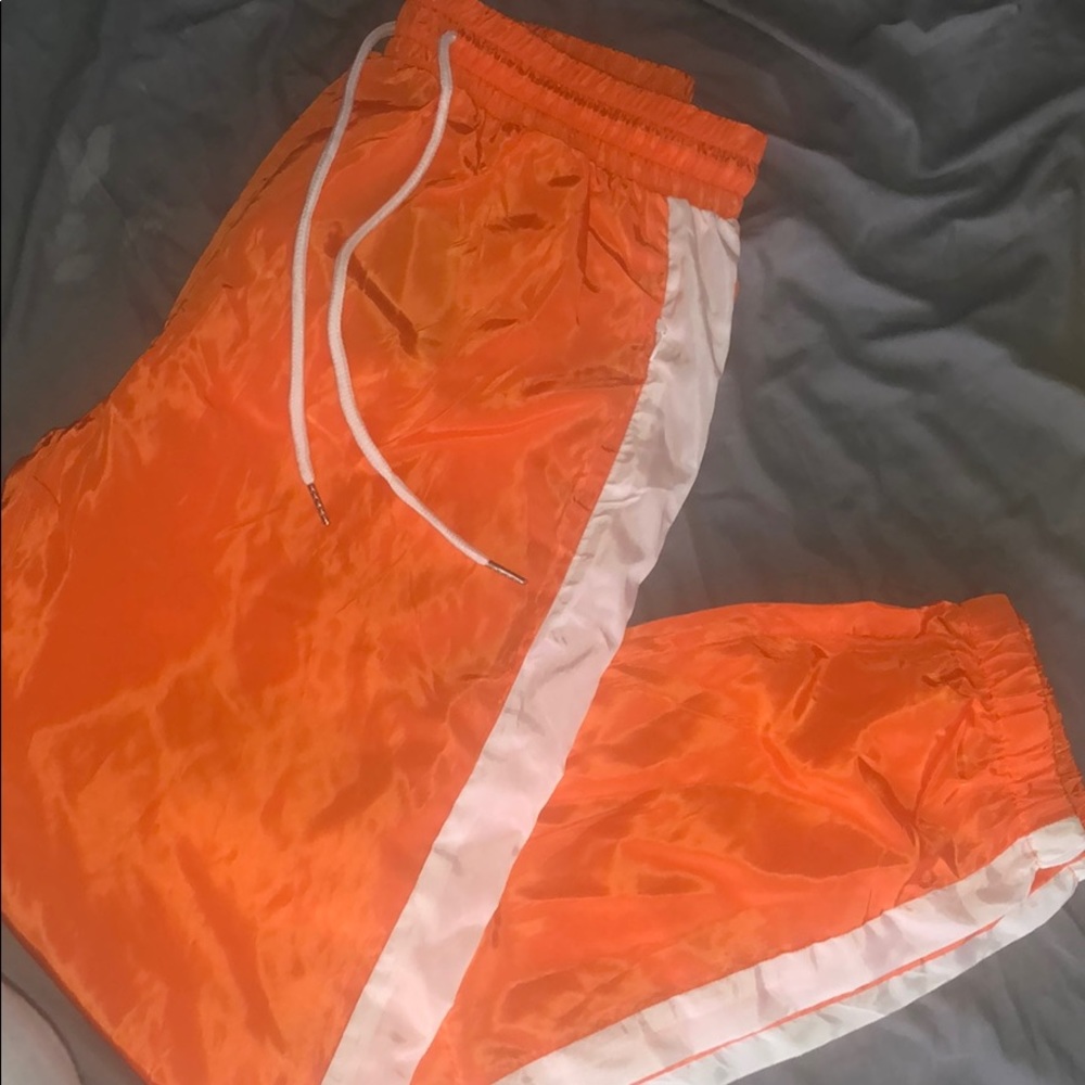 Orange Windbreaker Joggers